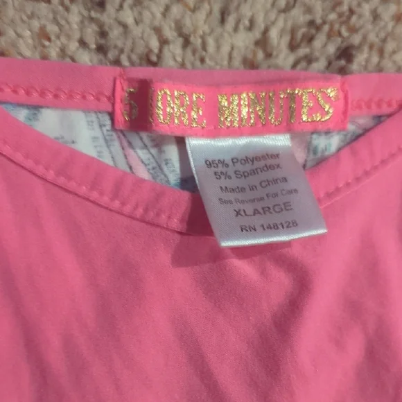 Circo Pink Slogan Tank and Money Print Shorts Set - Picture 2 of 7